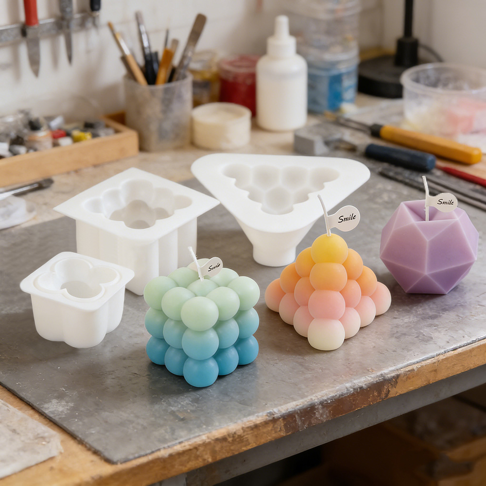 Candle Making Kits - Conjunto de Moldes de Silicone para