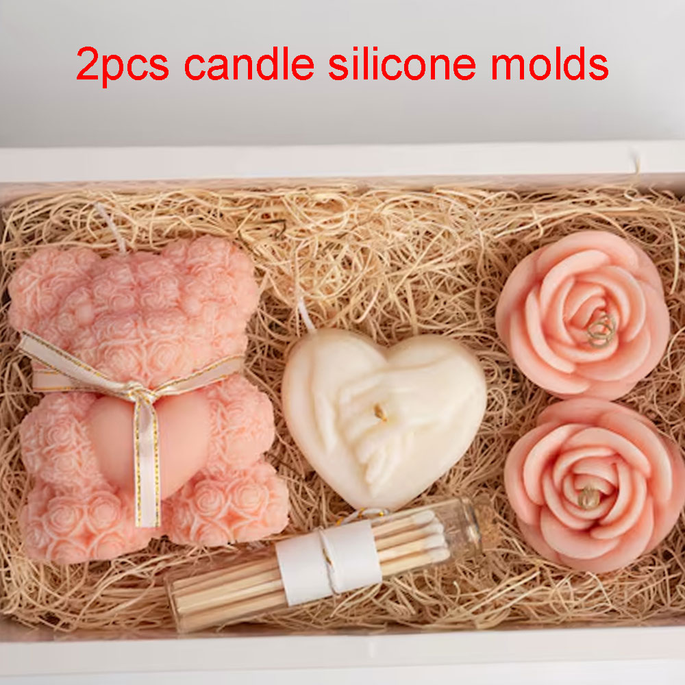 Urso de pelúcia calor rosa sil - Candle Making Kits avaliação e preço